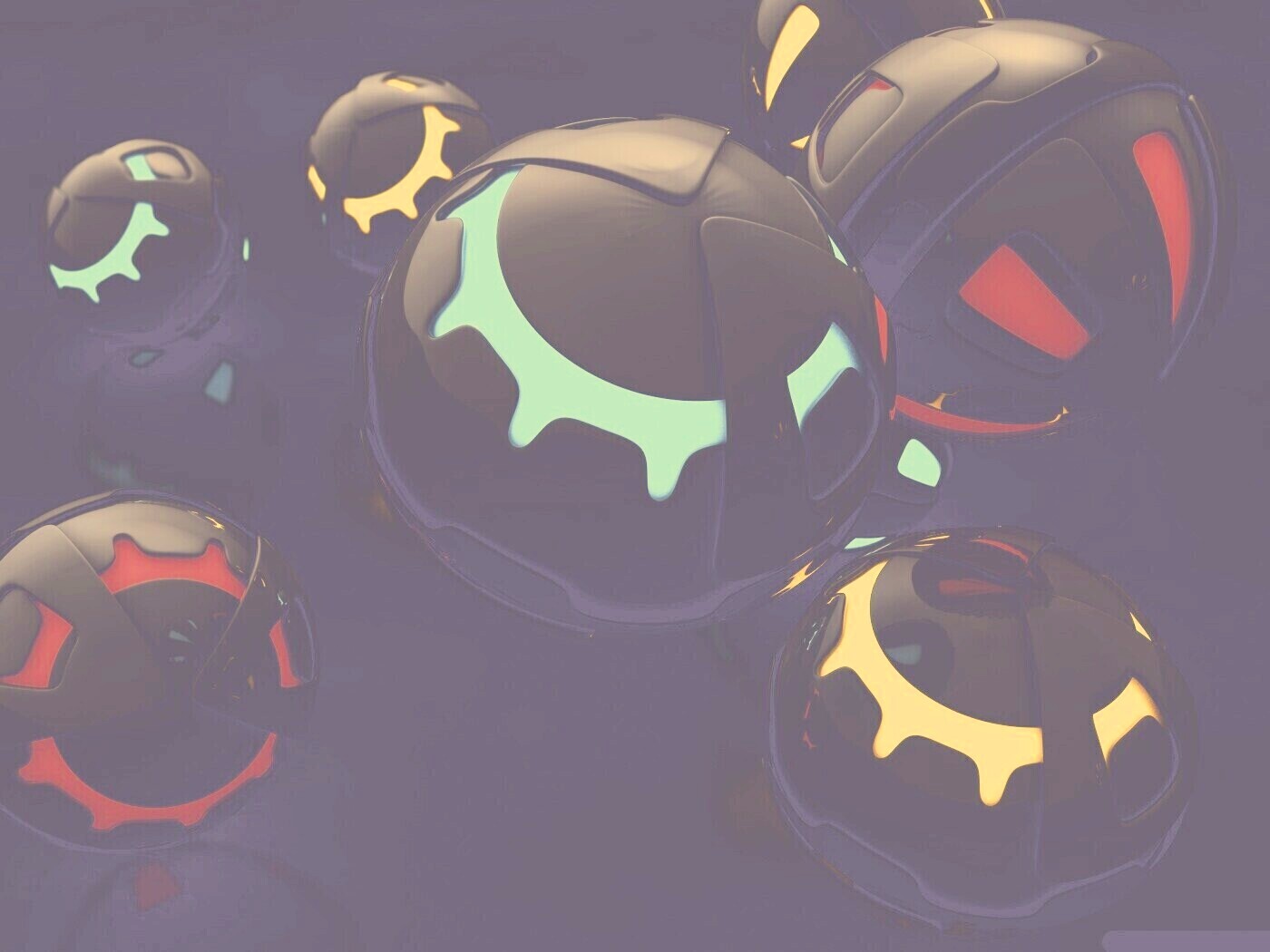 Трёхмерные шары обои