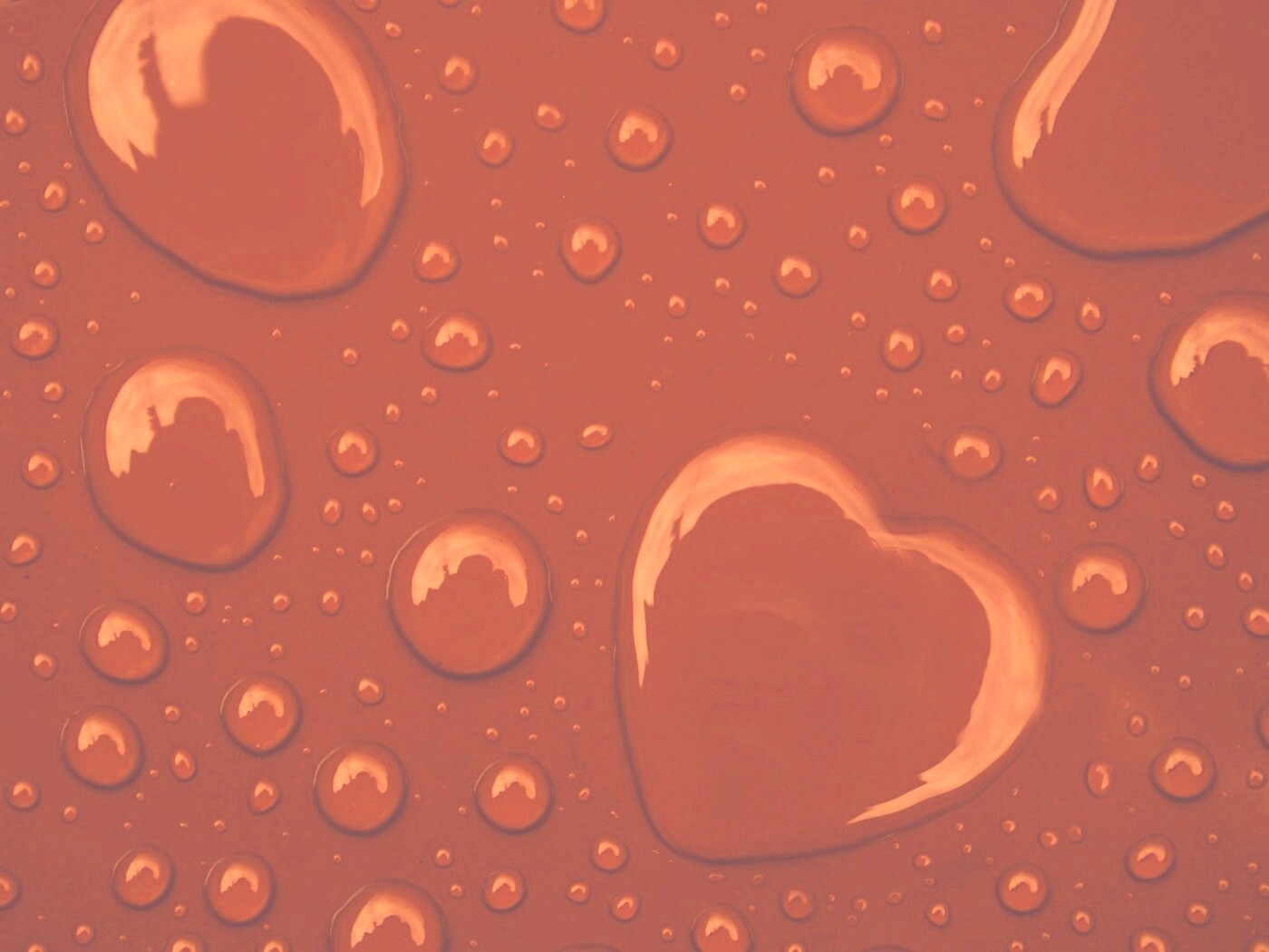 Капли на красном фоне обои