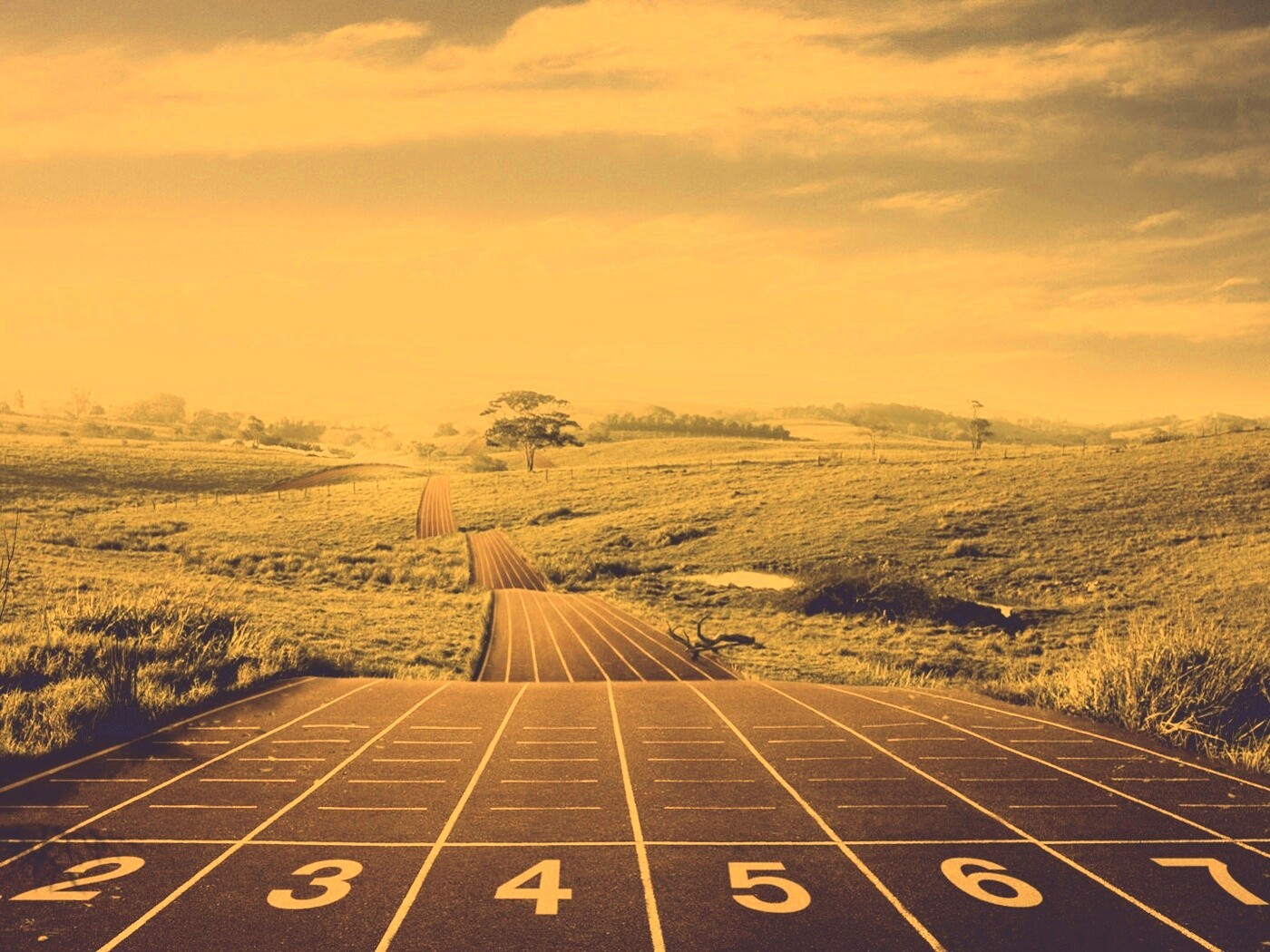 Бесконечная беговая дорожка обои