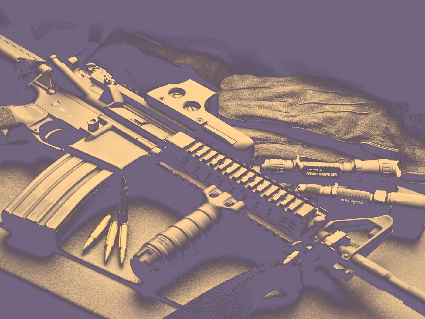 Черный автомат обои