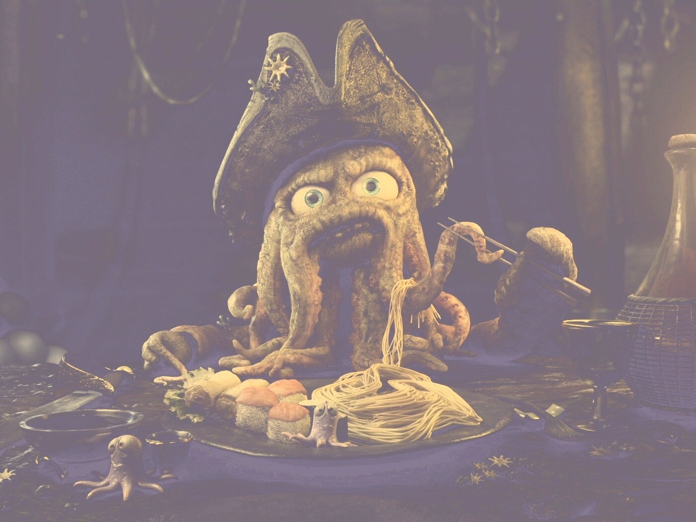 Мультяшный Дэви Джонс обои