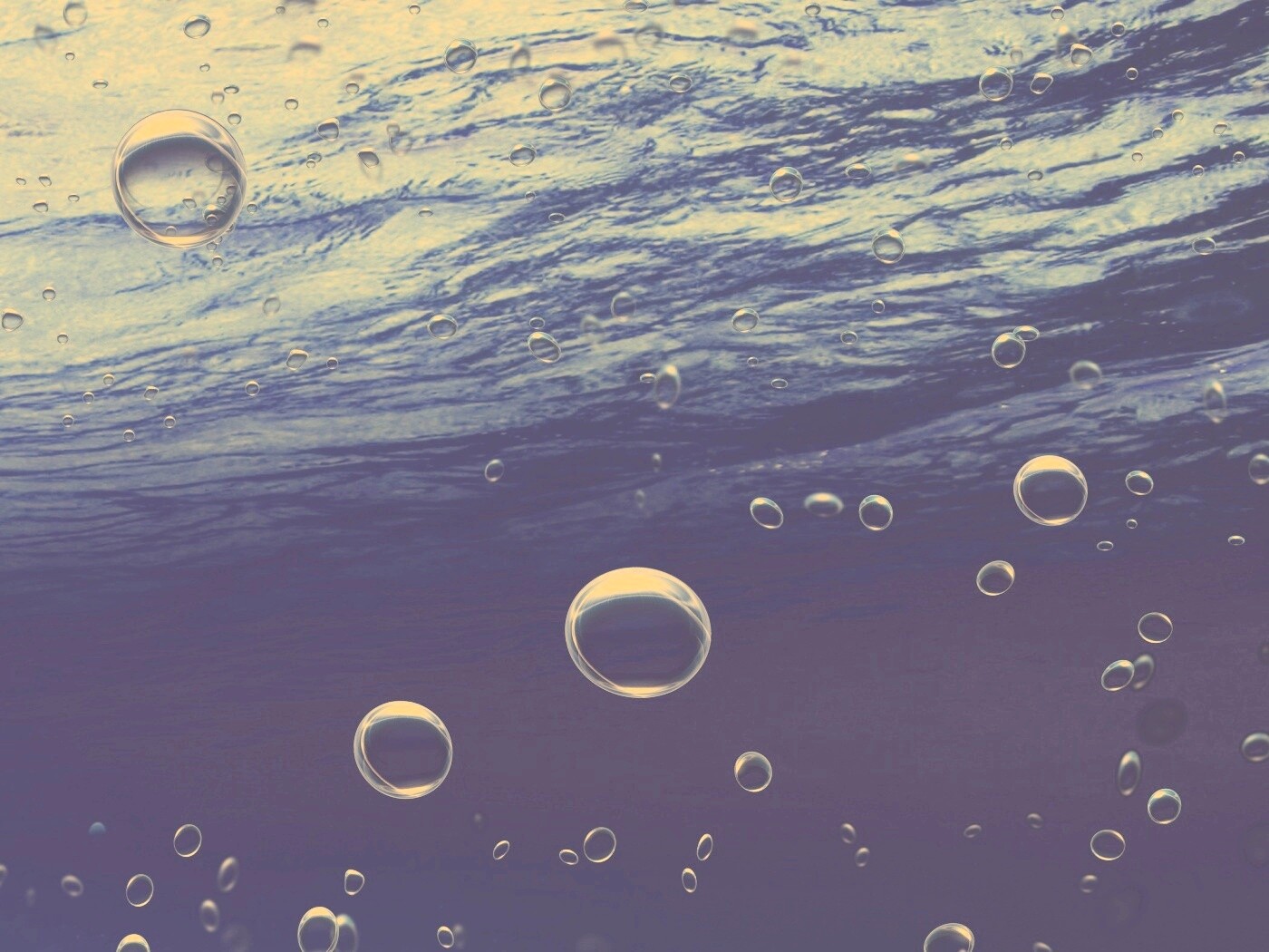 Пузыри под водой обои