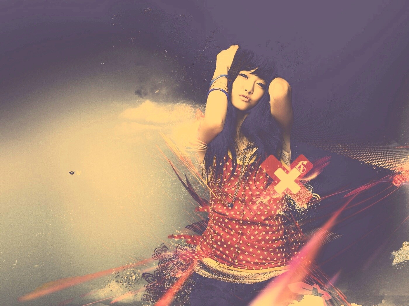 Гламурная китаянка обои