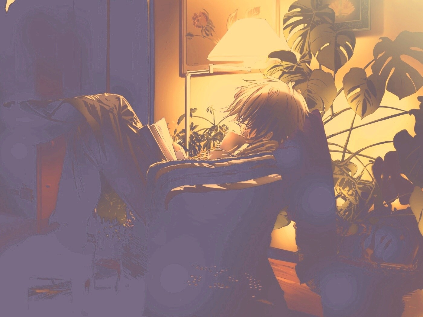 Парень с книжкой обои