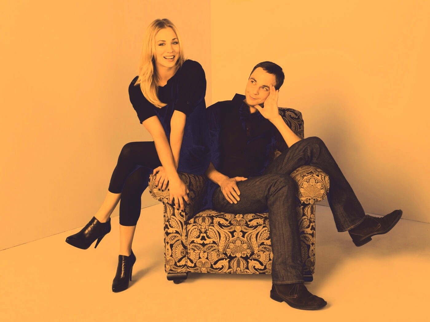 Пенни и Шелдон обои