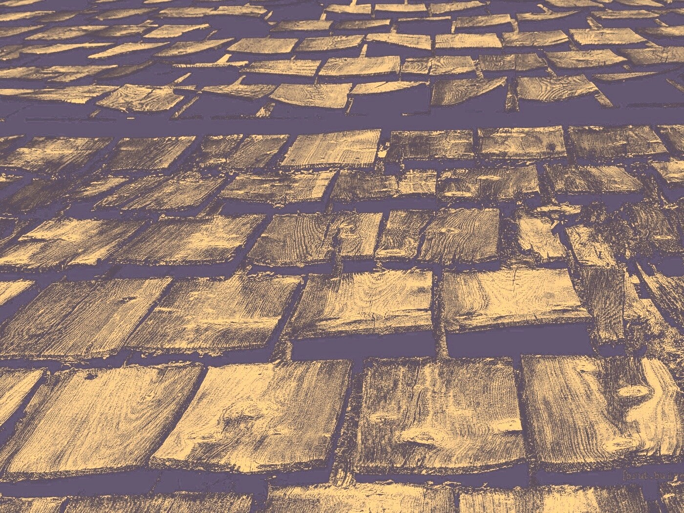 Деревянная крыша обои