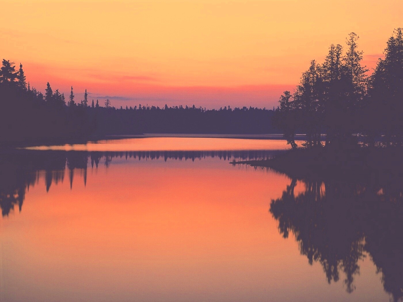 Вечерний пейзаж обои