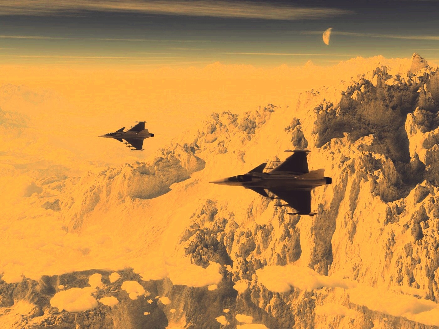 Самолёты в горах обои