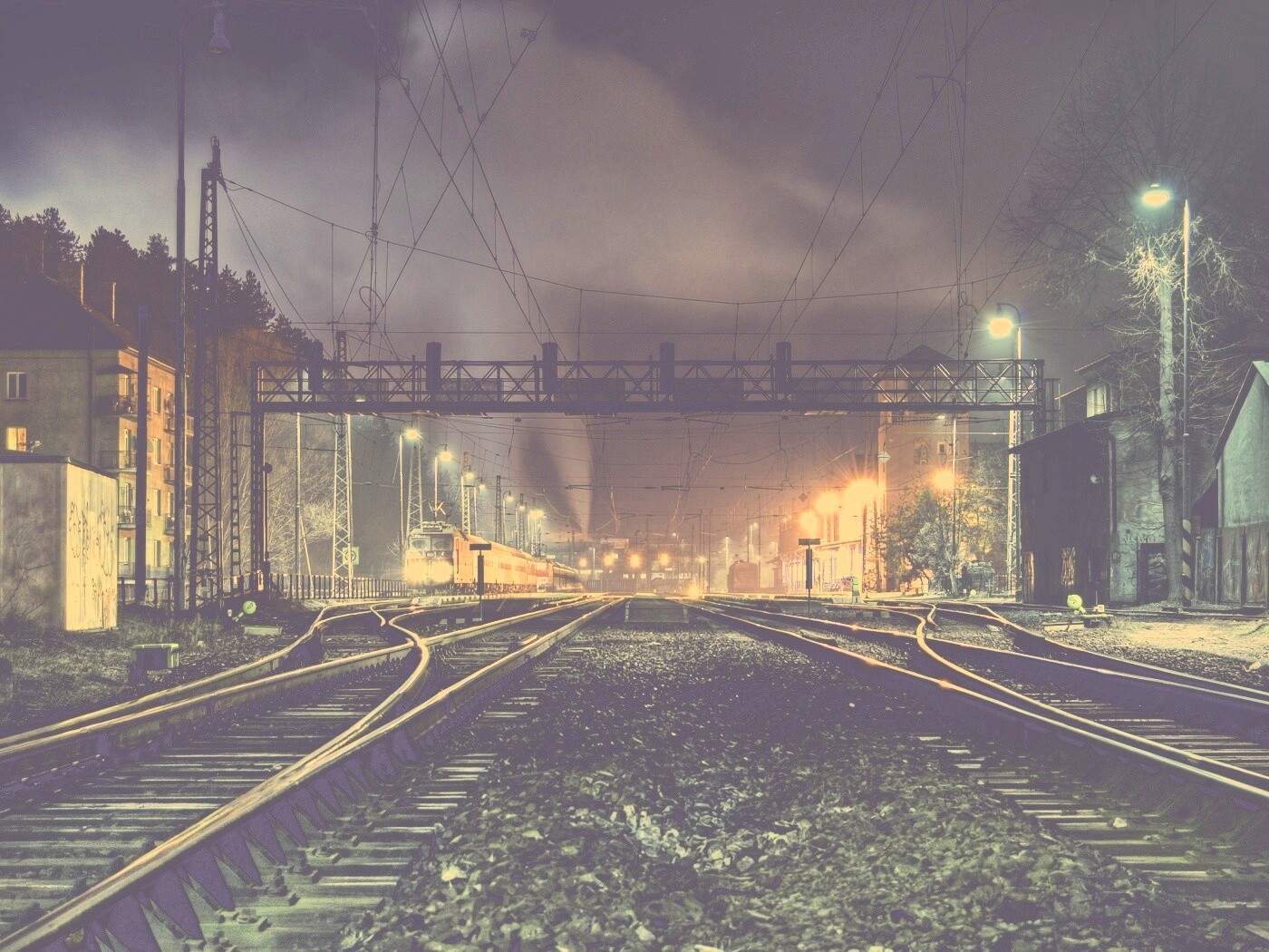 Железнодорожная станция обои