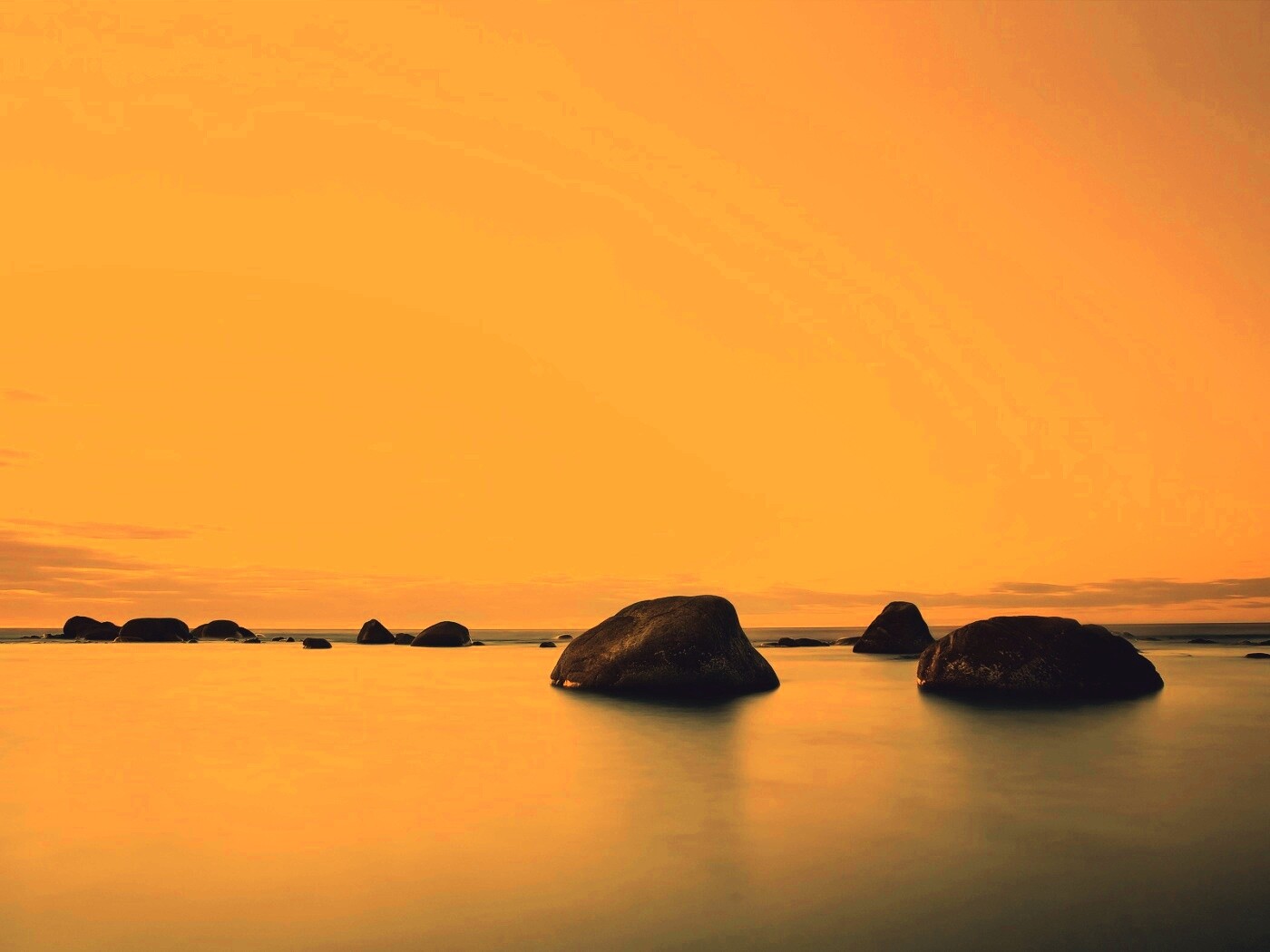 Небо и вода обои