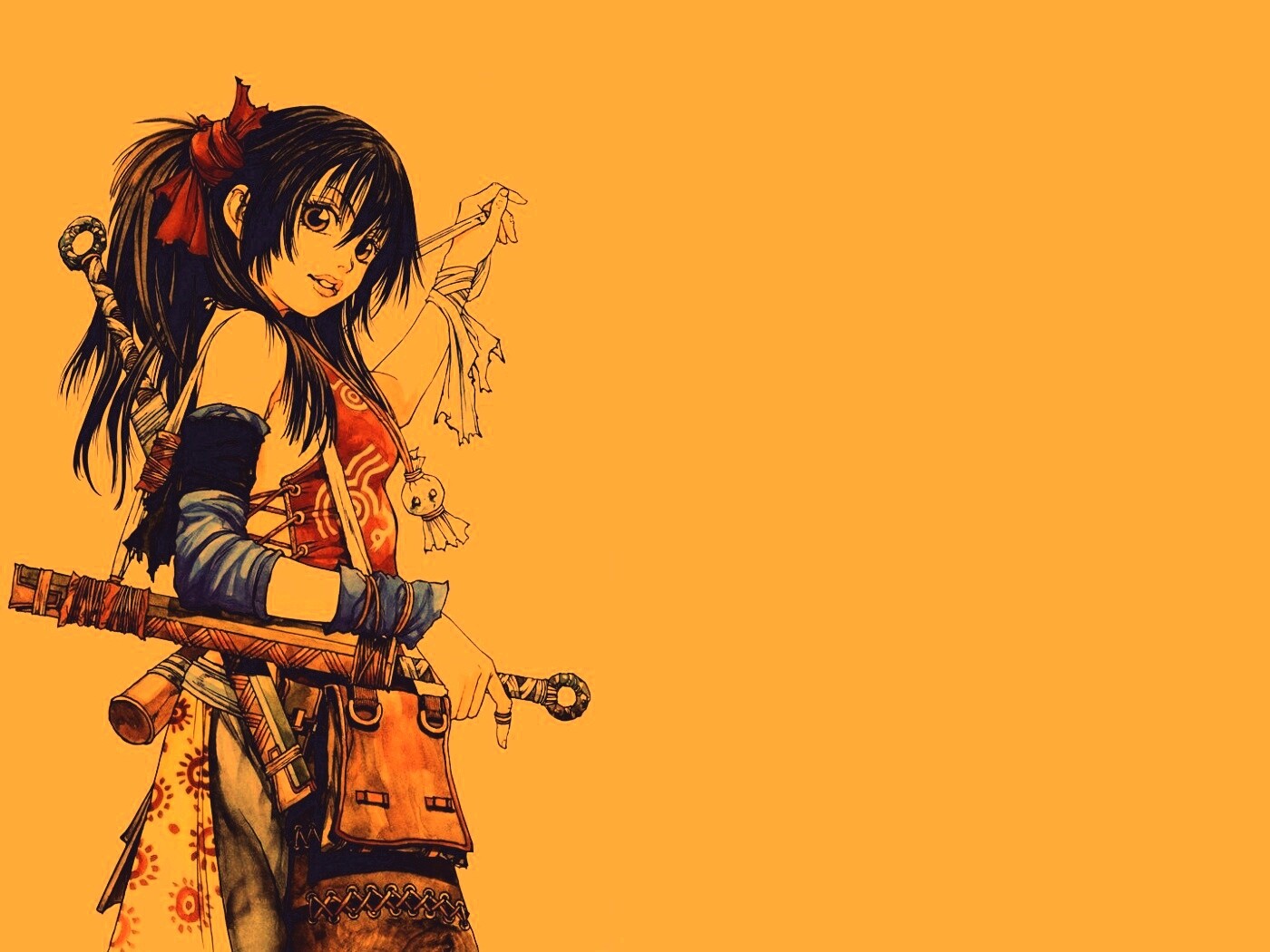 Девушка с мечом из Dangu обои