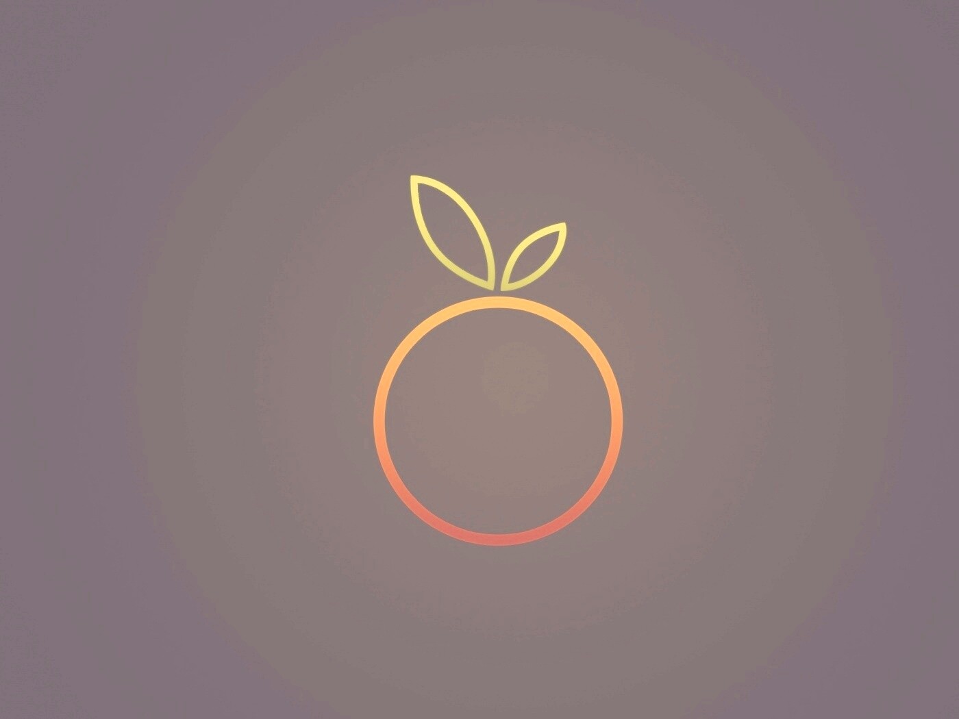 Стилизованная апельсинка обои