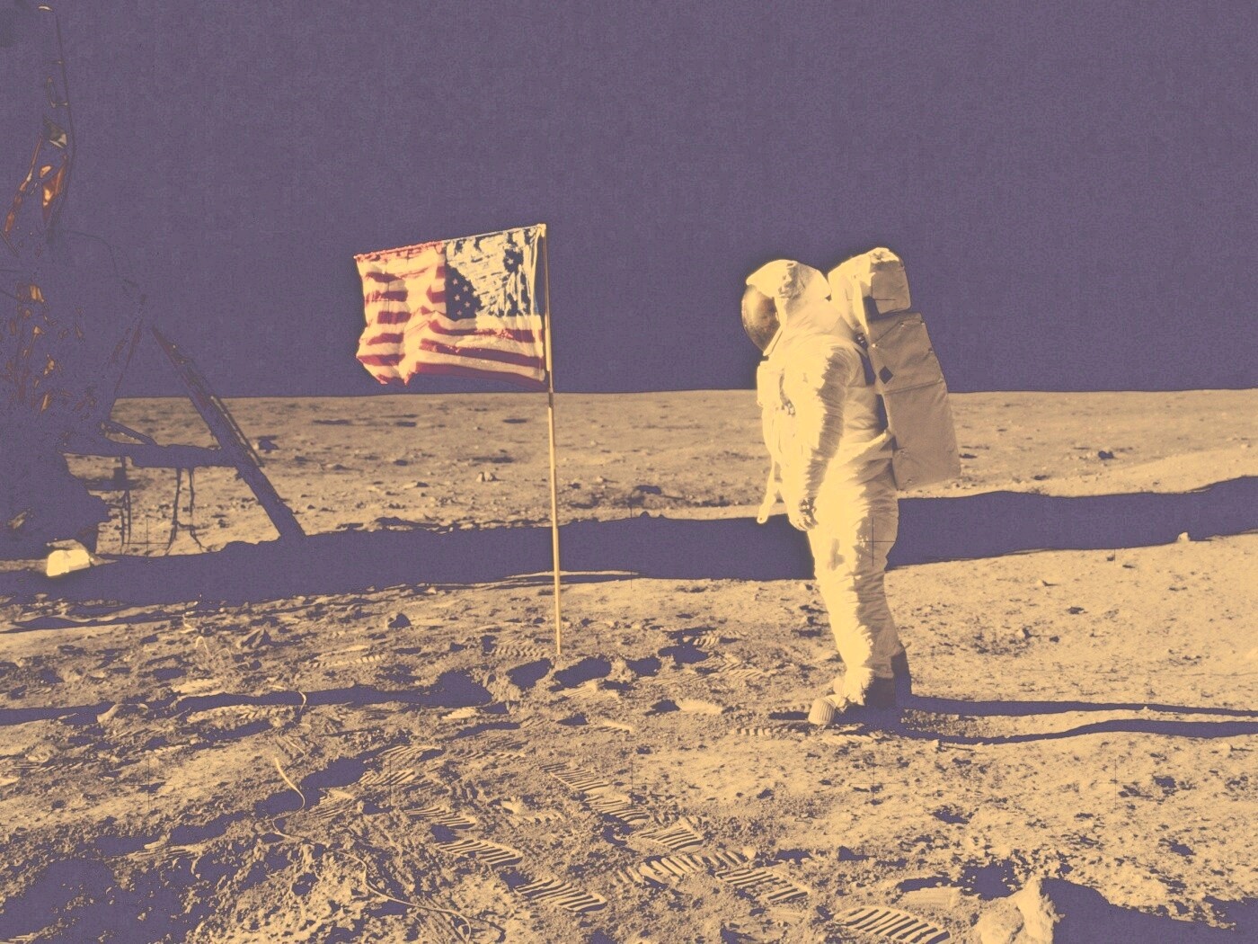 Высадка американцев на Луну обои