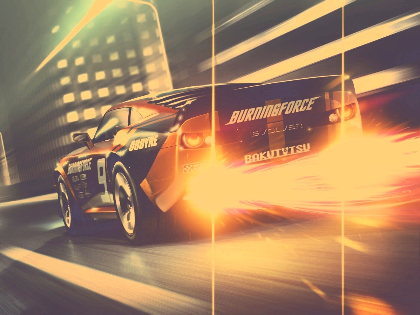 Ночное нитро обои