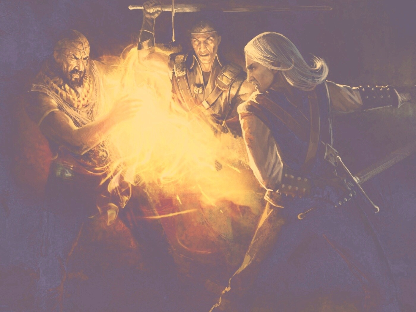 Геральт и Беренгар против Азара обои