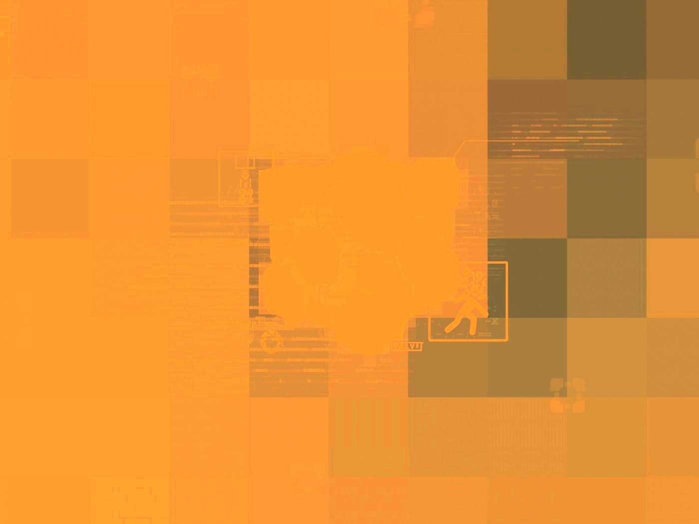 Высокотехнологичный куб из Портал обои