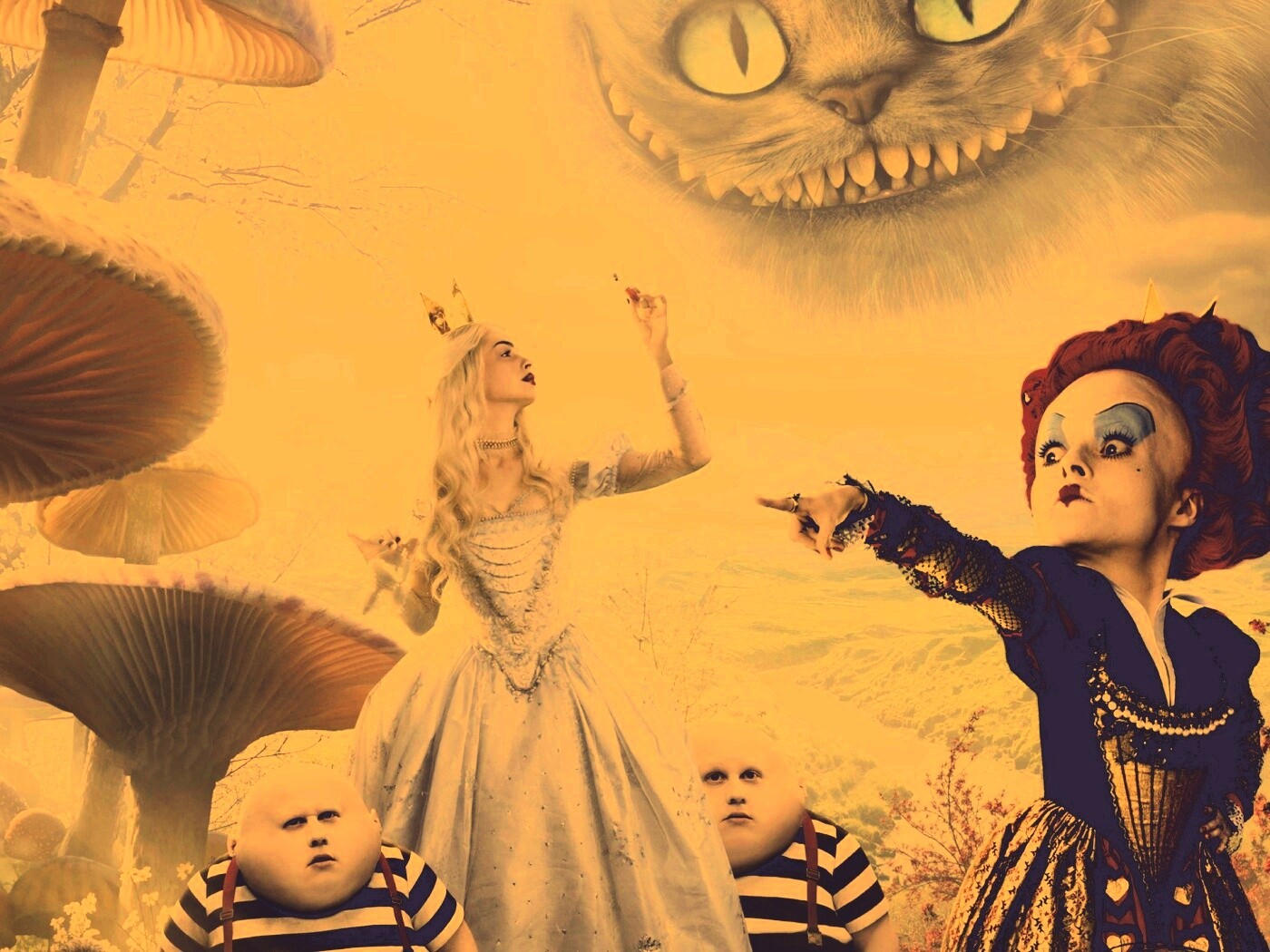 Персонажи из "Алиса в стране Чудес" обои