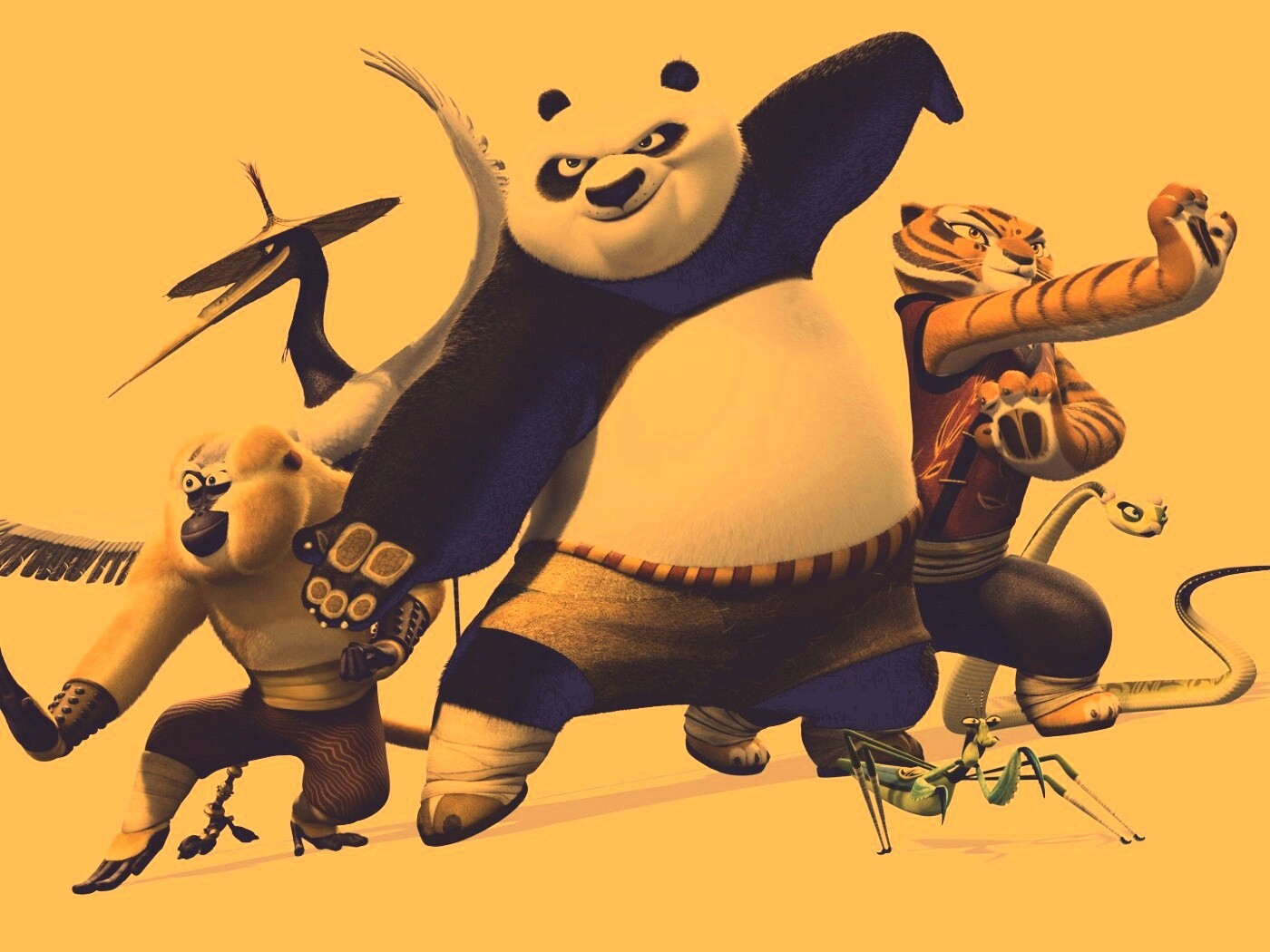Герои Кунг-фу панда обои