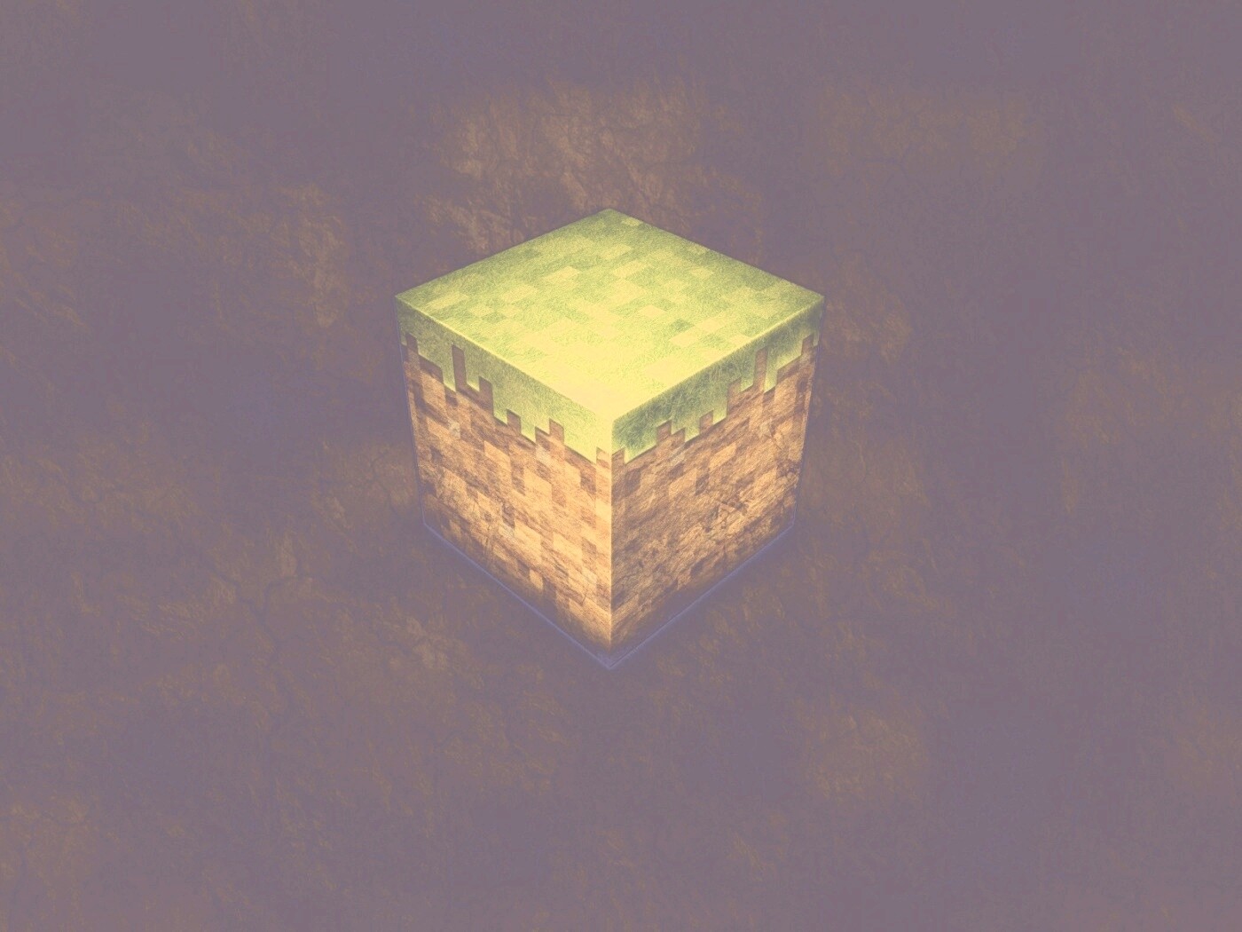 Травяной куб обои