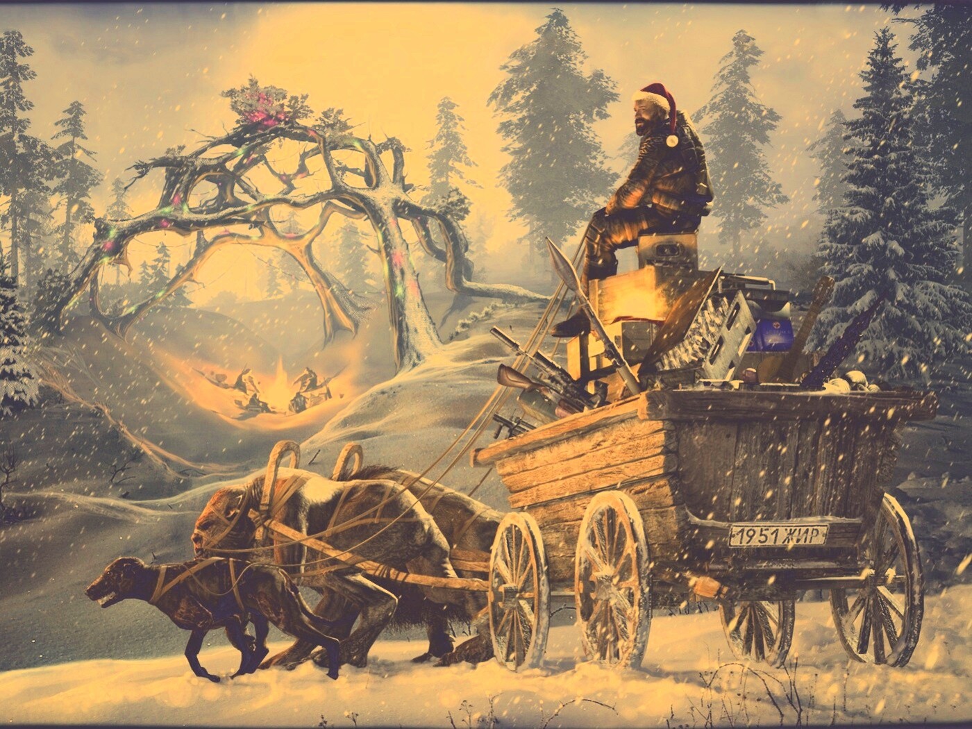 Новогодний Сталкер обои