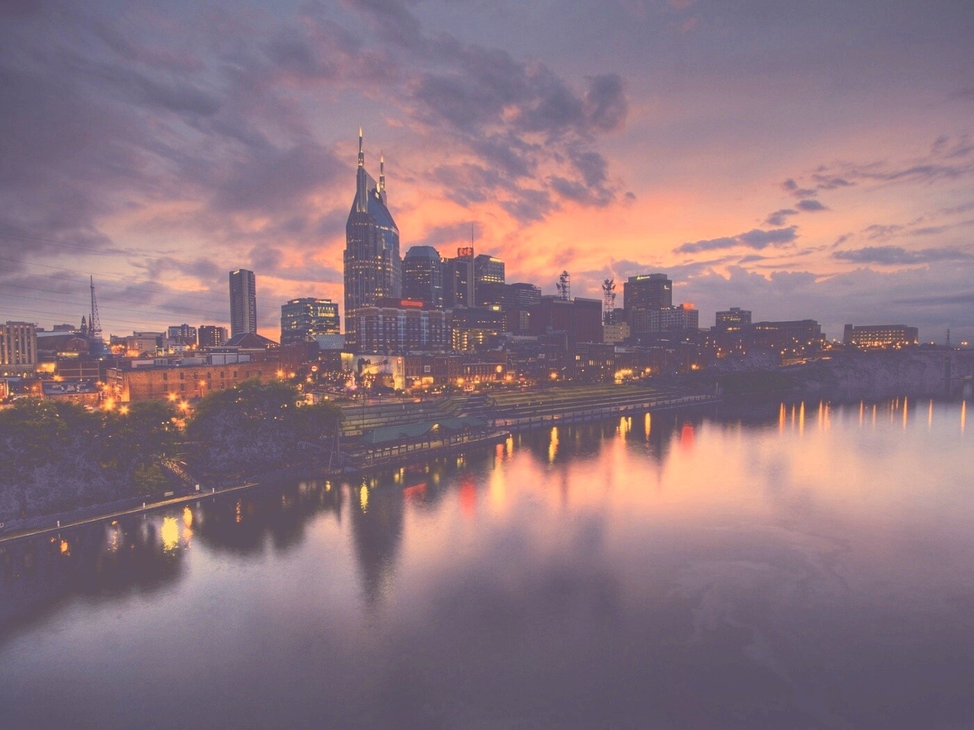 Ночной город обои