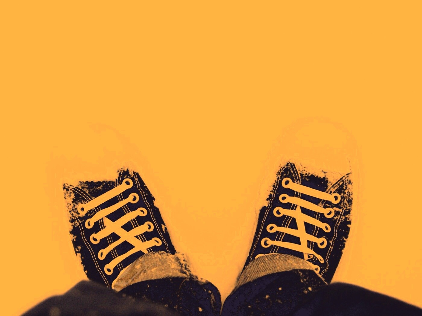 Дурак зимой в кедах обои