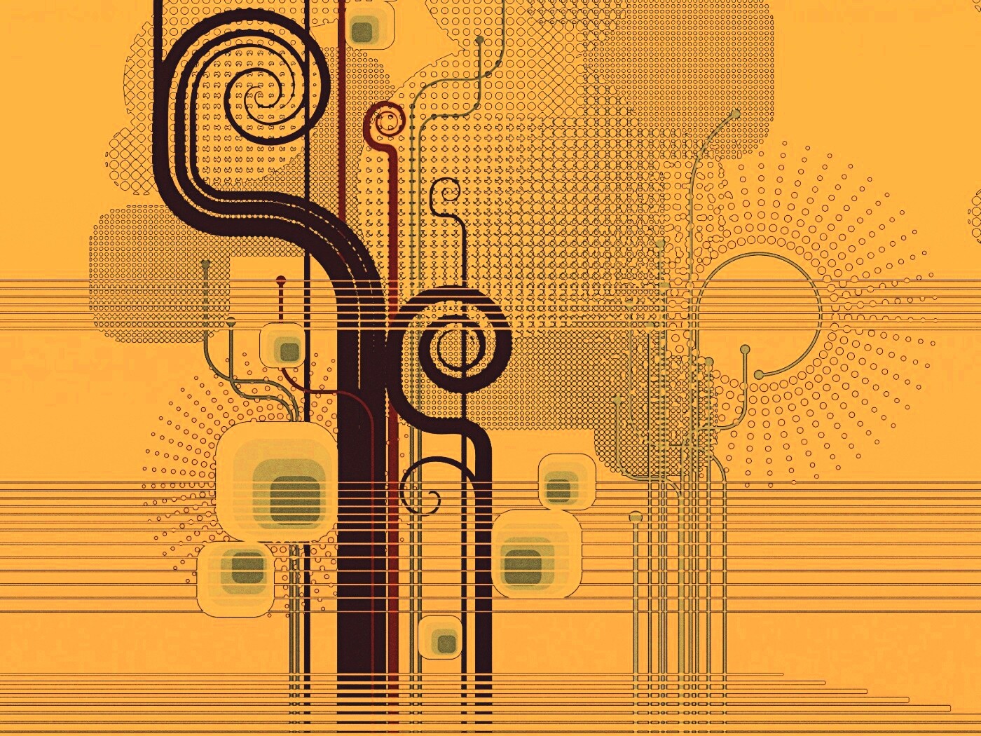 Линии и точки обои