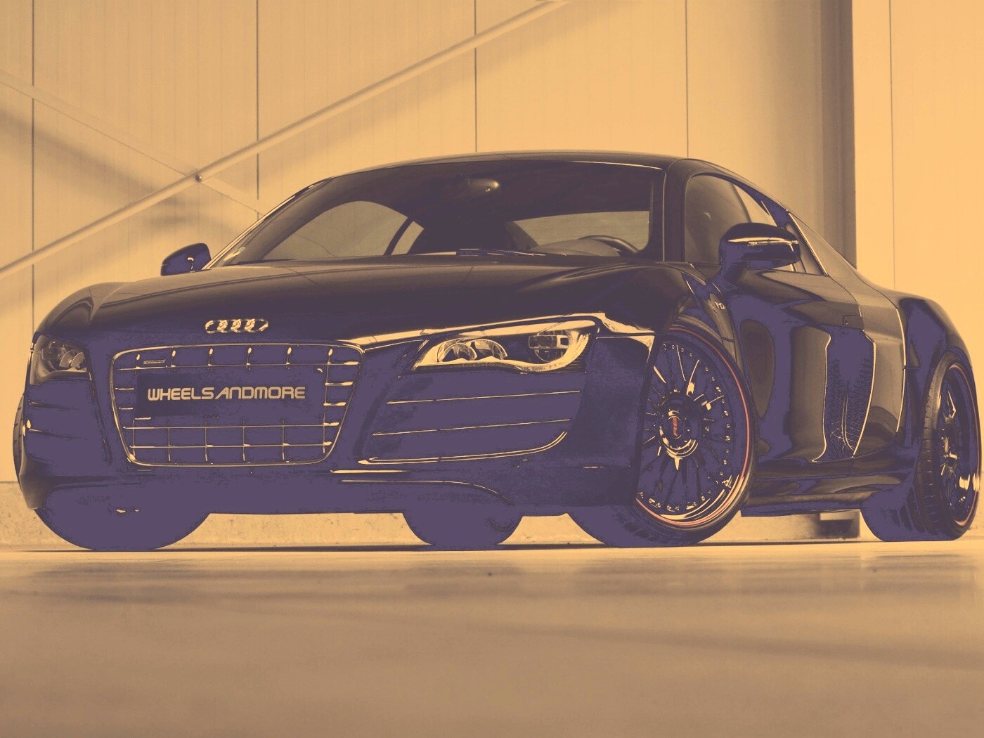 Audi черного цвета обои