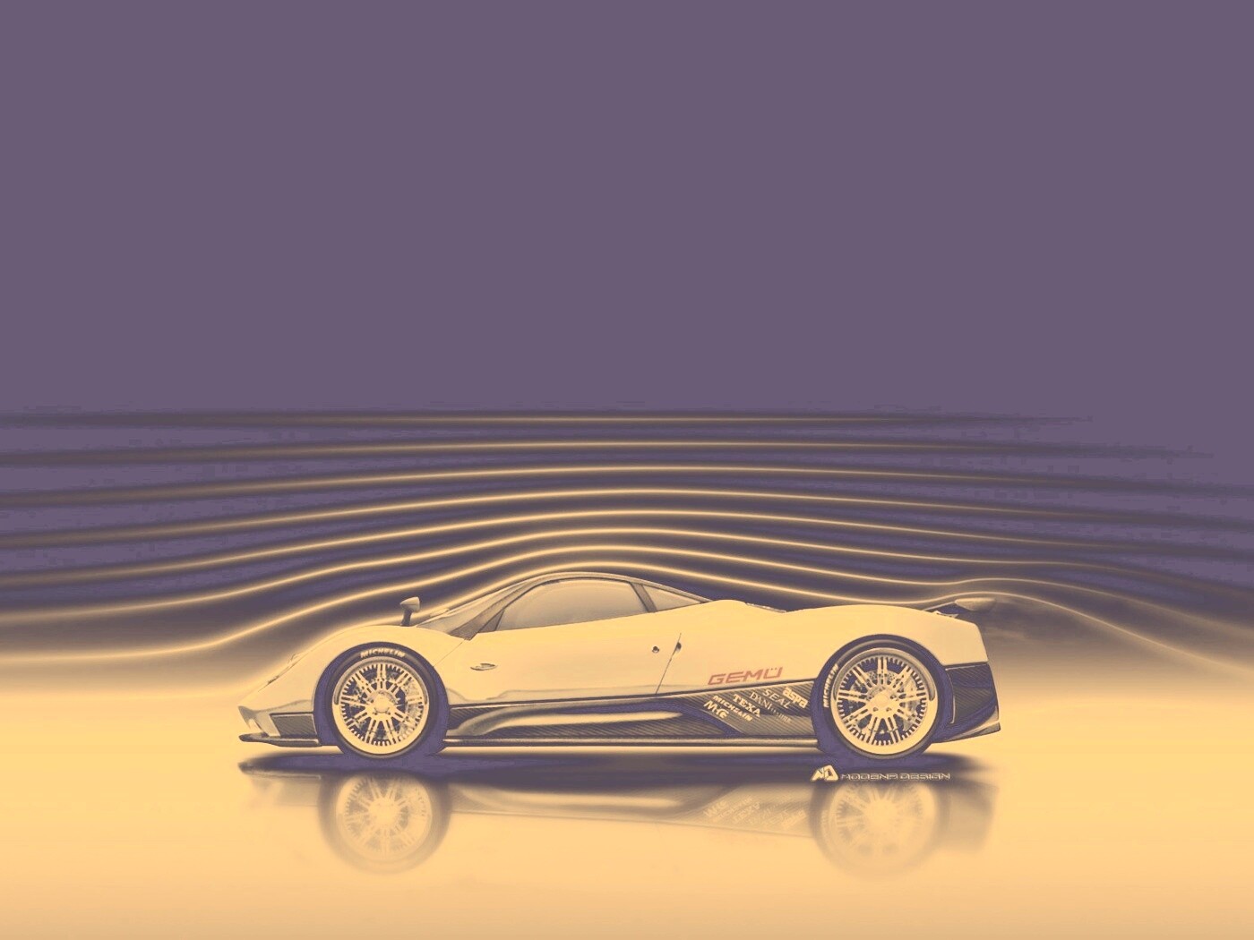 Аэродинамика Pagani Zonda обои