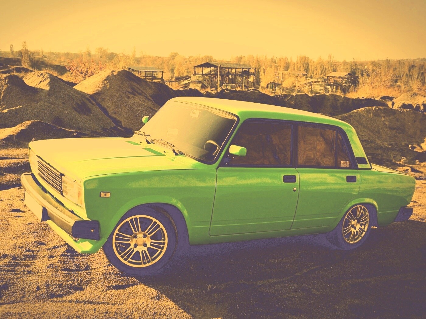 Кислотные жигули обои