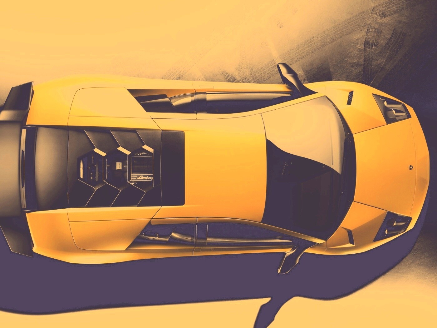 Ламборджини вид сверху обои