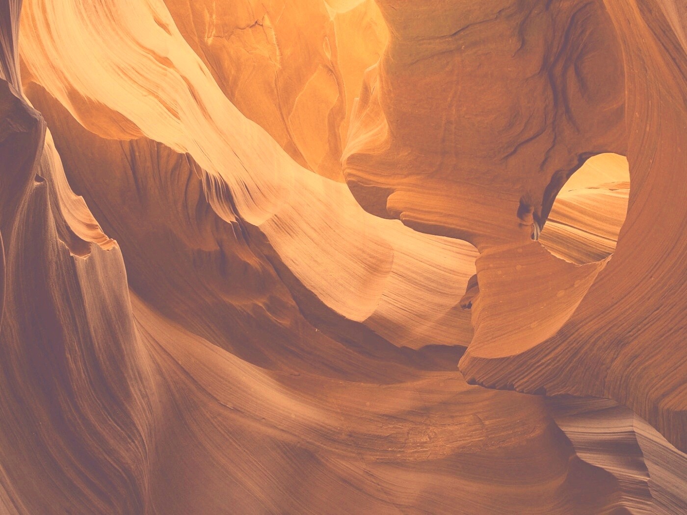 Оранжевая пещера обои