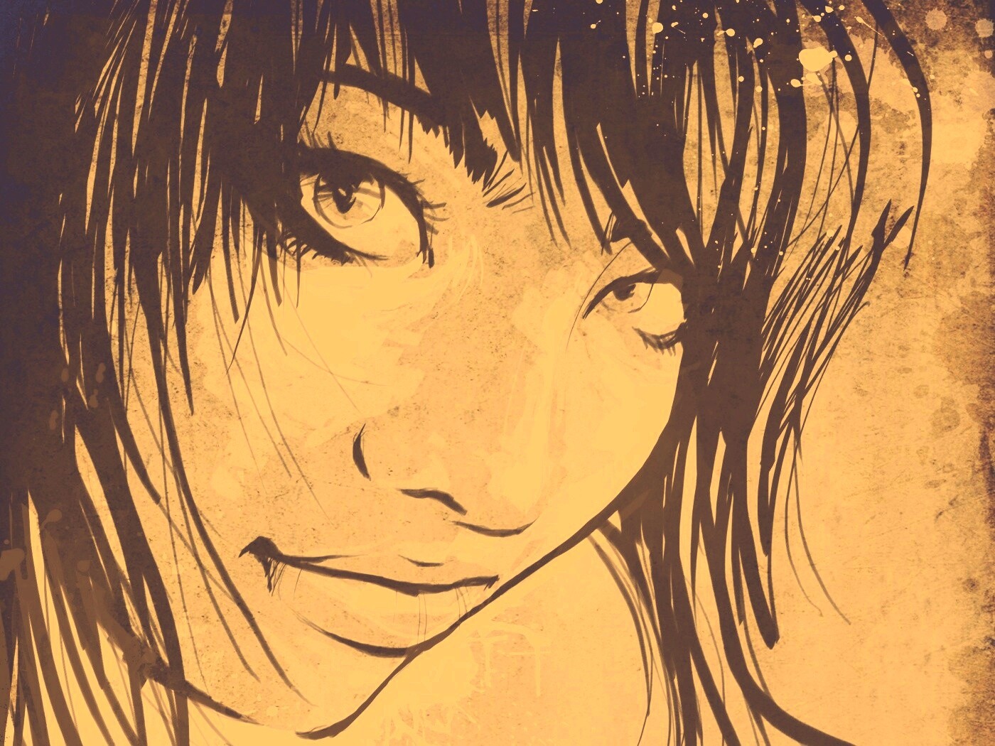 Оригинальный портрет азиатской девушки обои