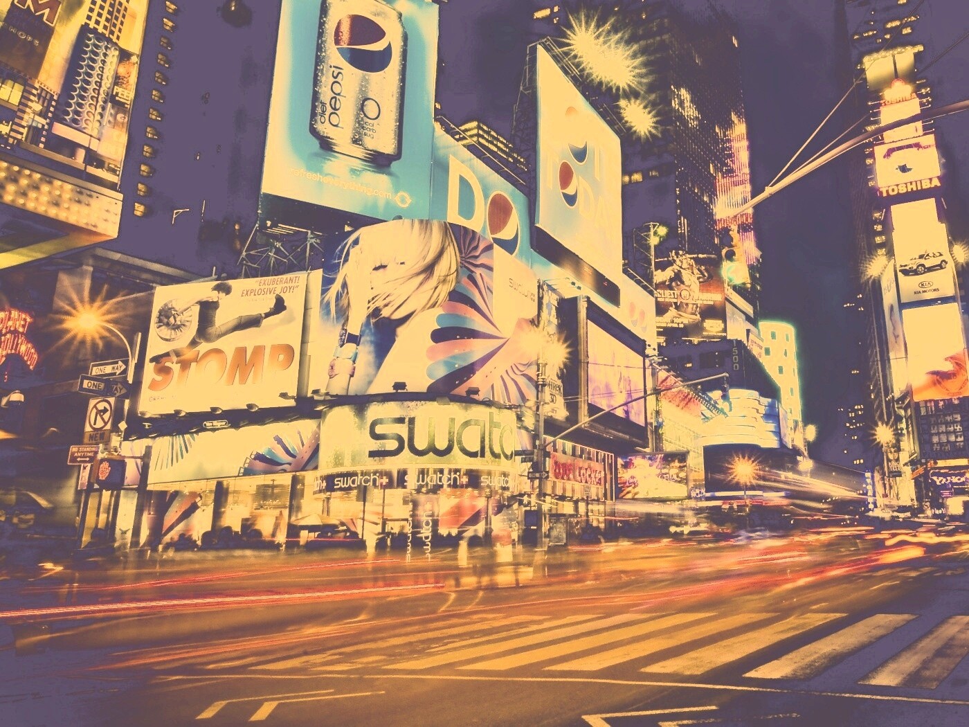 Огни мегаполиса обои