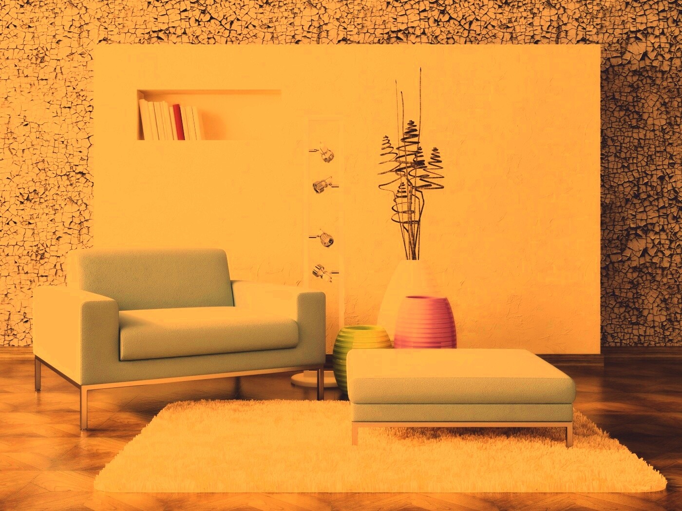 Стильный декор обои