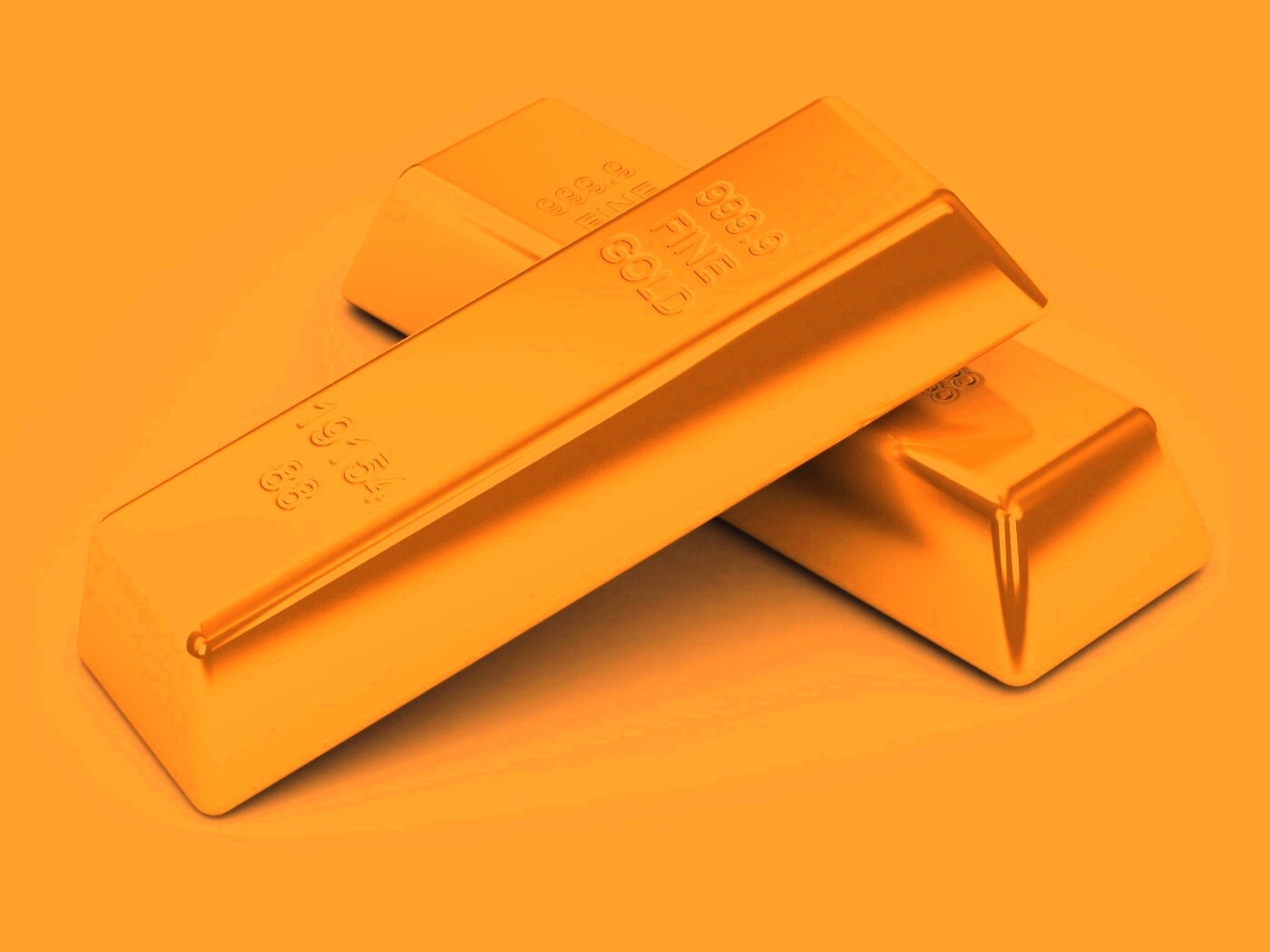 Настоящее золото в слитках обои