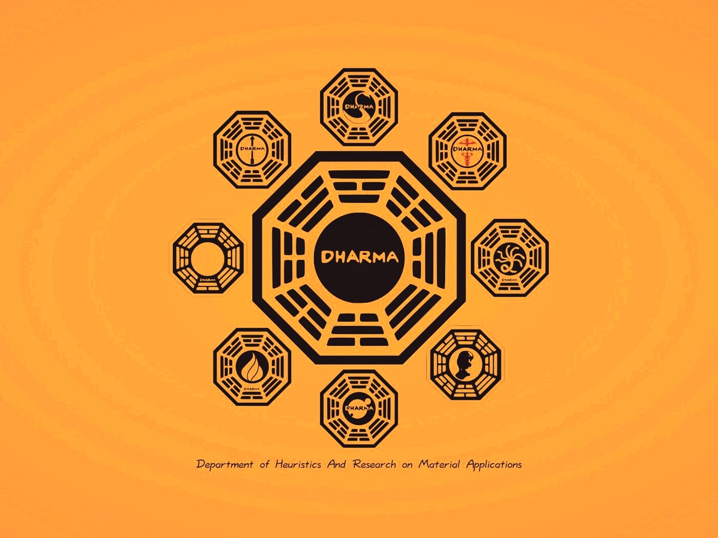 Логотипы станций Дхарма обои