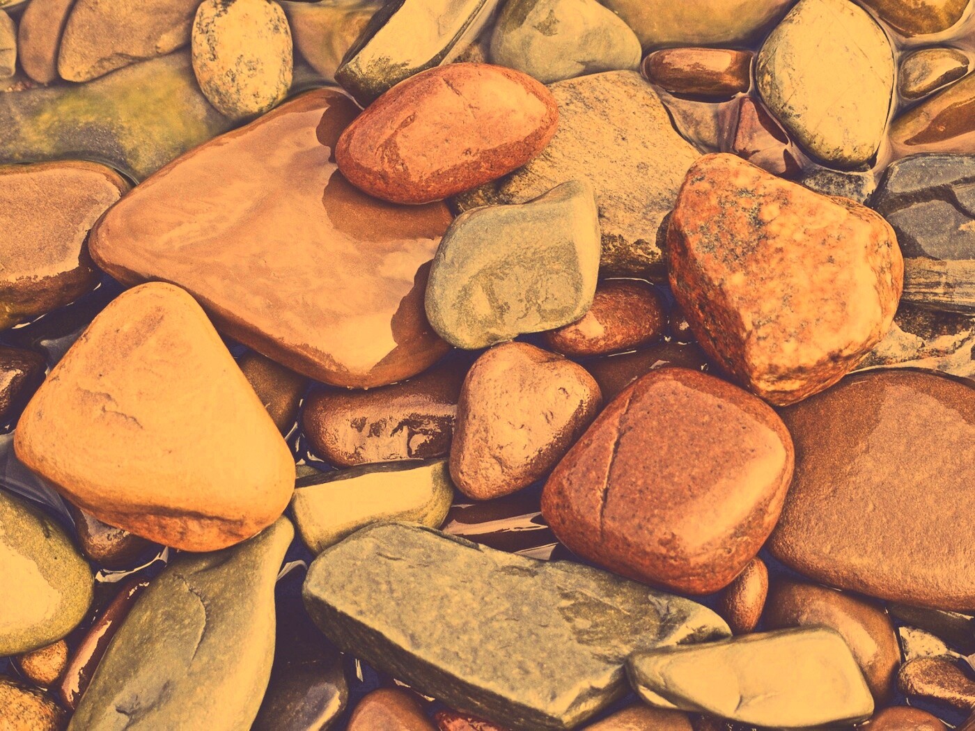 Морские камешки обои