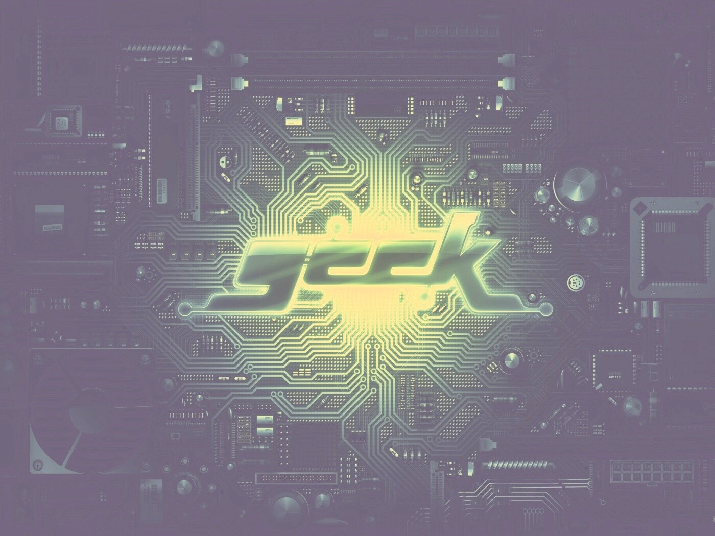 Печатная плата Geek обои