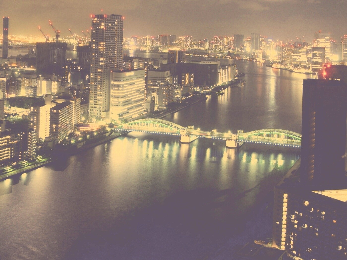 Ночной город обои