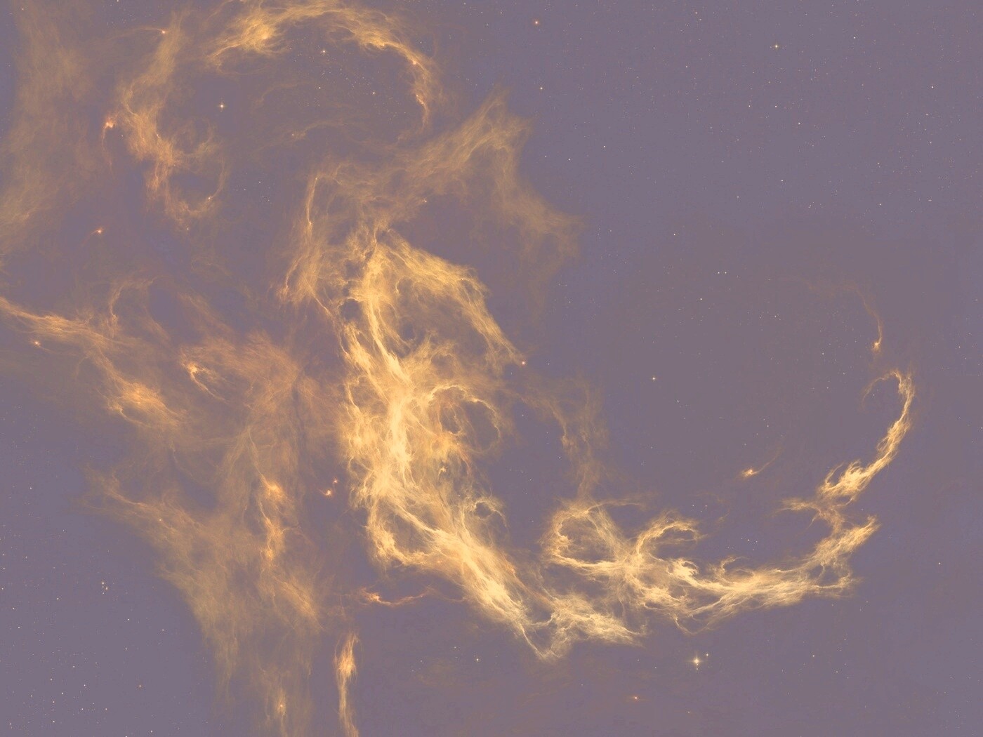 Яркая космическая туманность обои