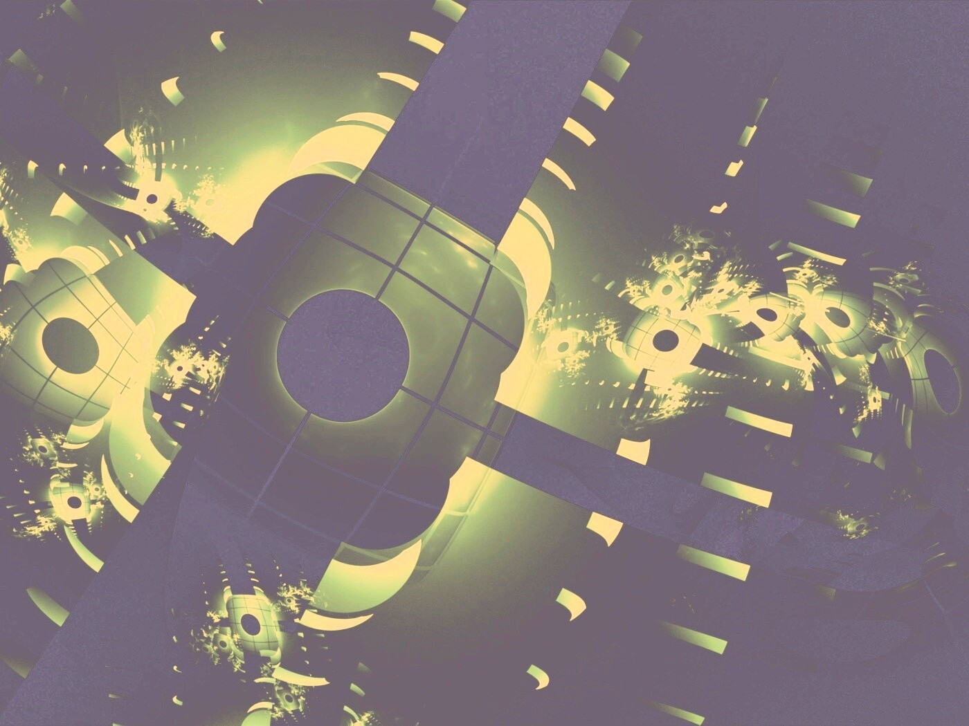 Абстрактные темно-зеленые фигуры обои