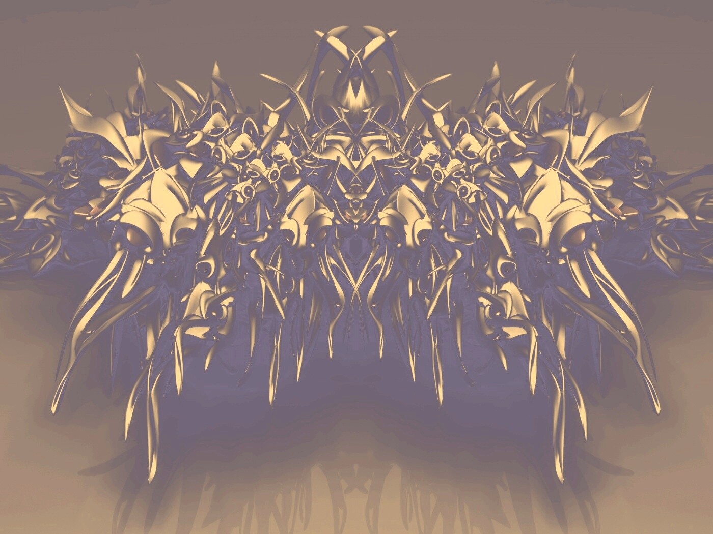 Страшная трехмерная абстракция обои