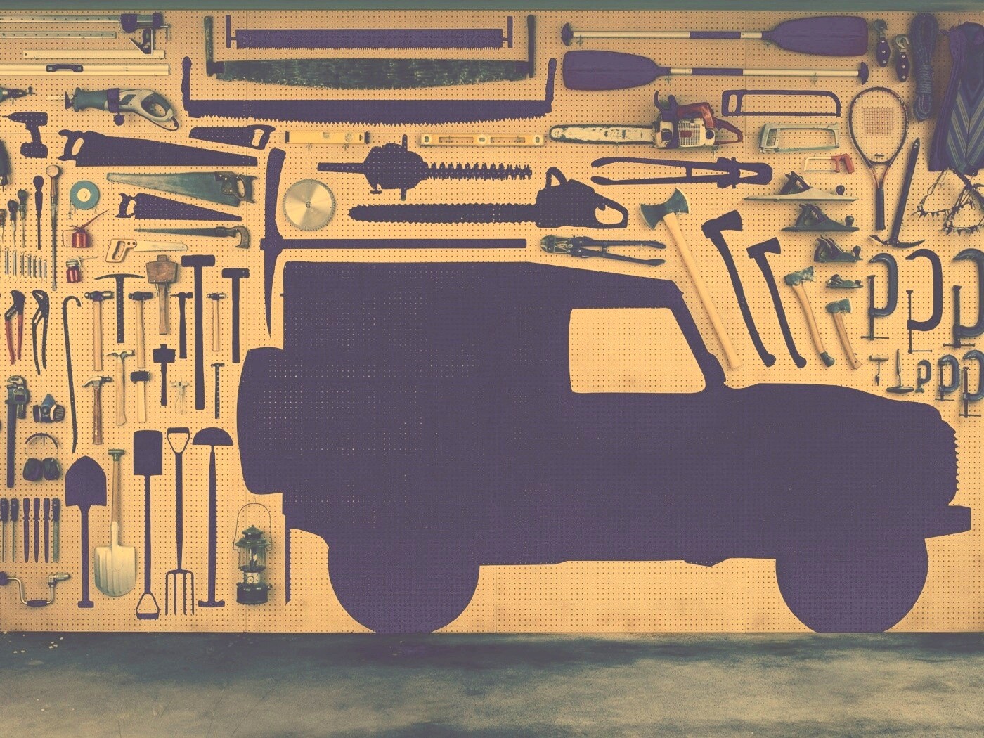 Типичный гараж обои