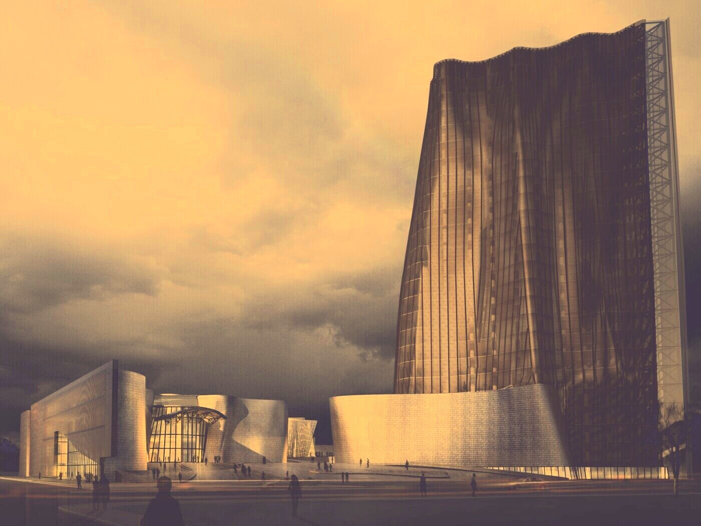 Здание обои