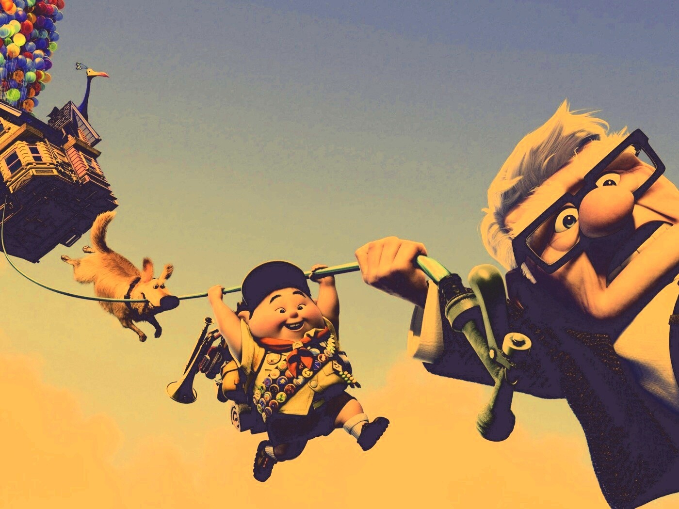 Персонажи мультфильма Up обои