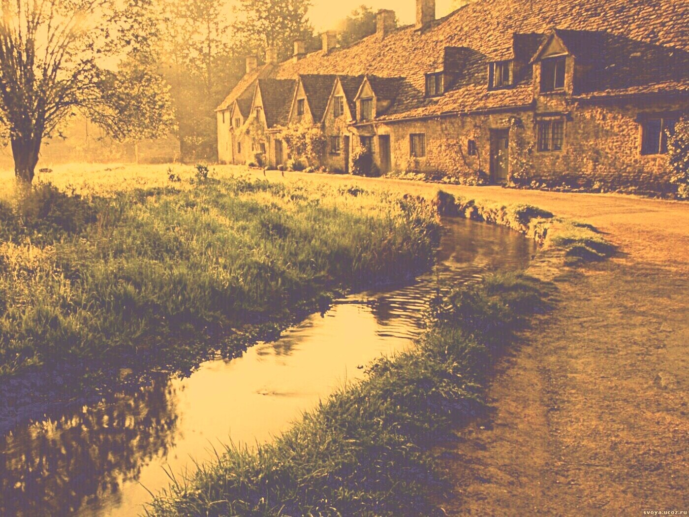 Домик в Англии обои