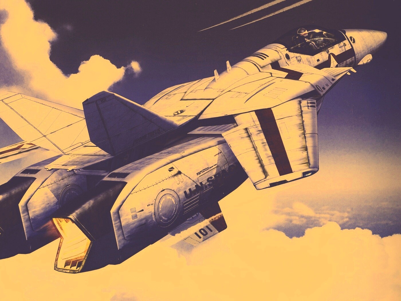 Реактивный самолёт будущего обои