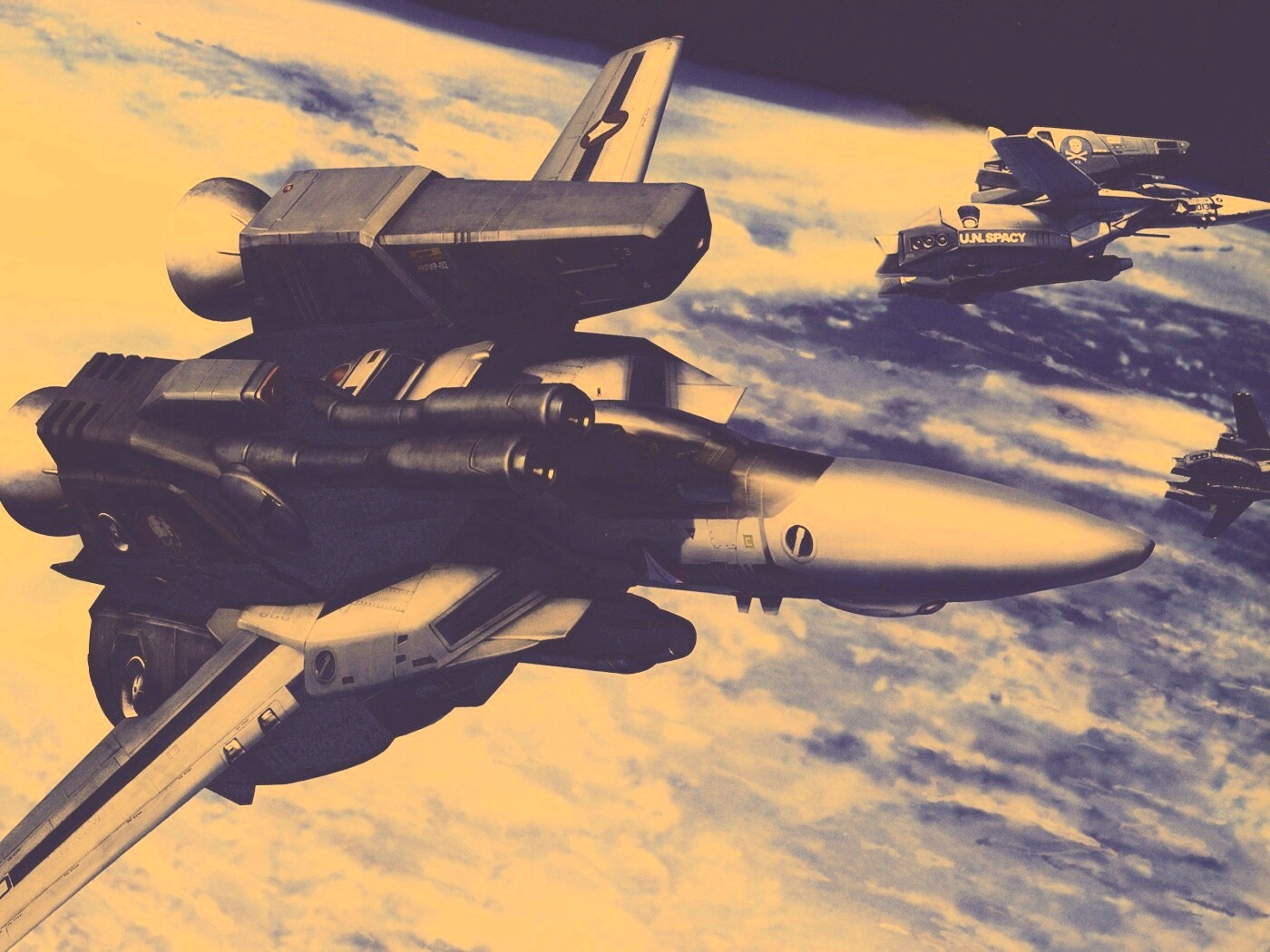 Эскадрилия легких космических истребителей обои