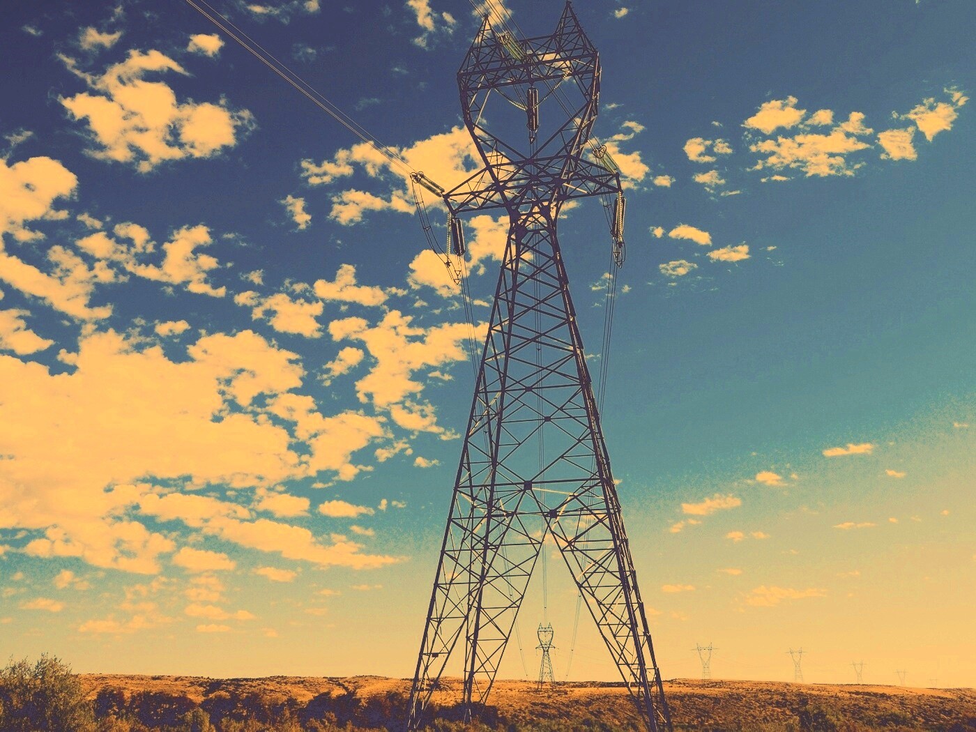 Линии электро передач обои
